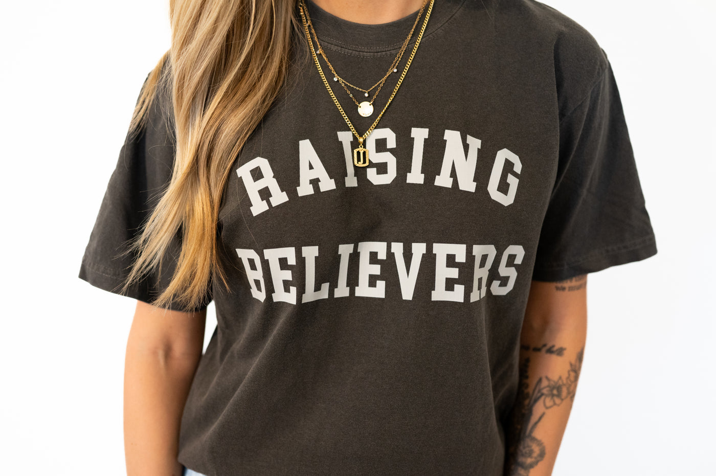 Raising Believers Charcoal Tee