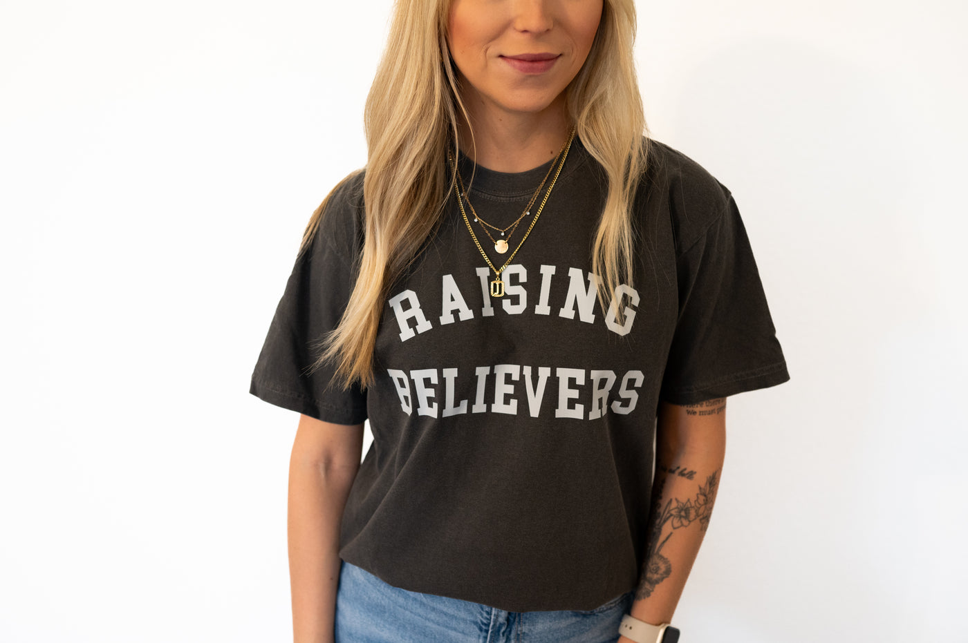 Raising Believers Charcoal Tee