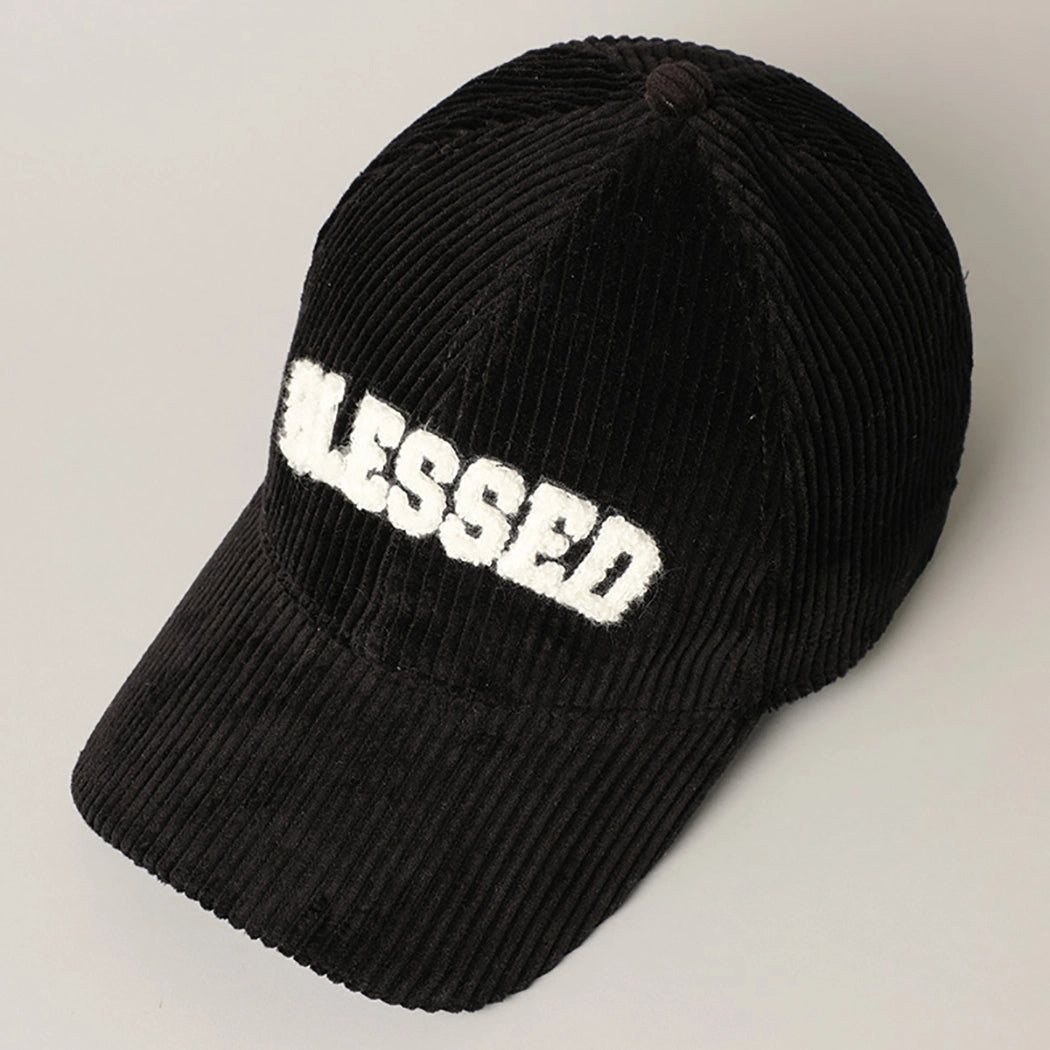 Blessed Corduroy Hat - Black