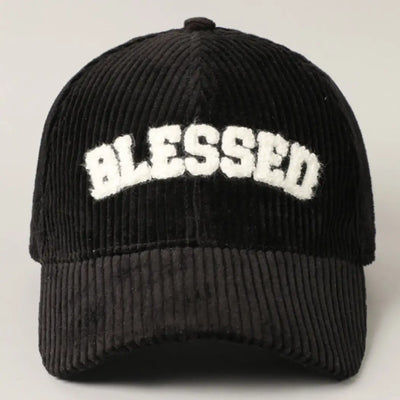 Blessed Corduroy Hat - Black