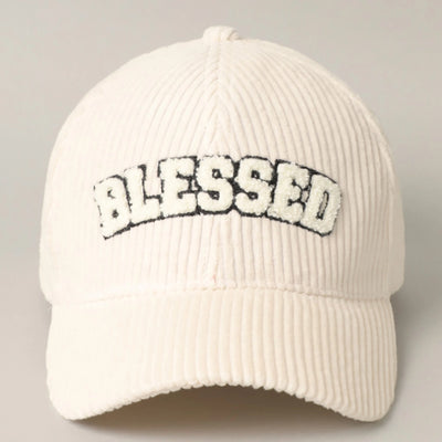 Blessed Corduroy Hat - Ivory