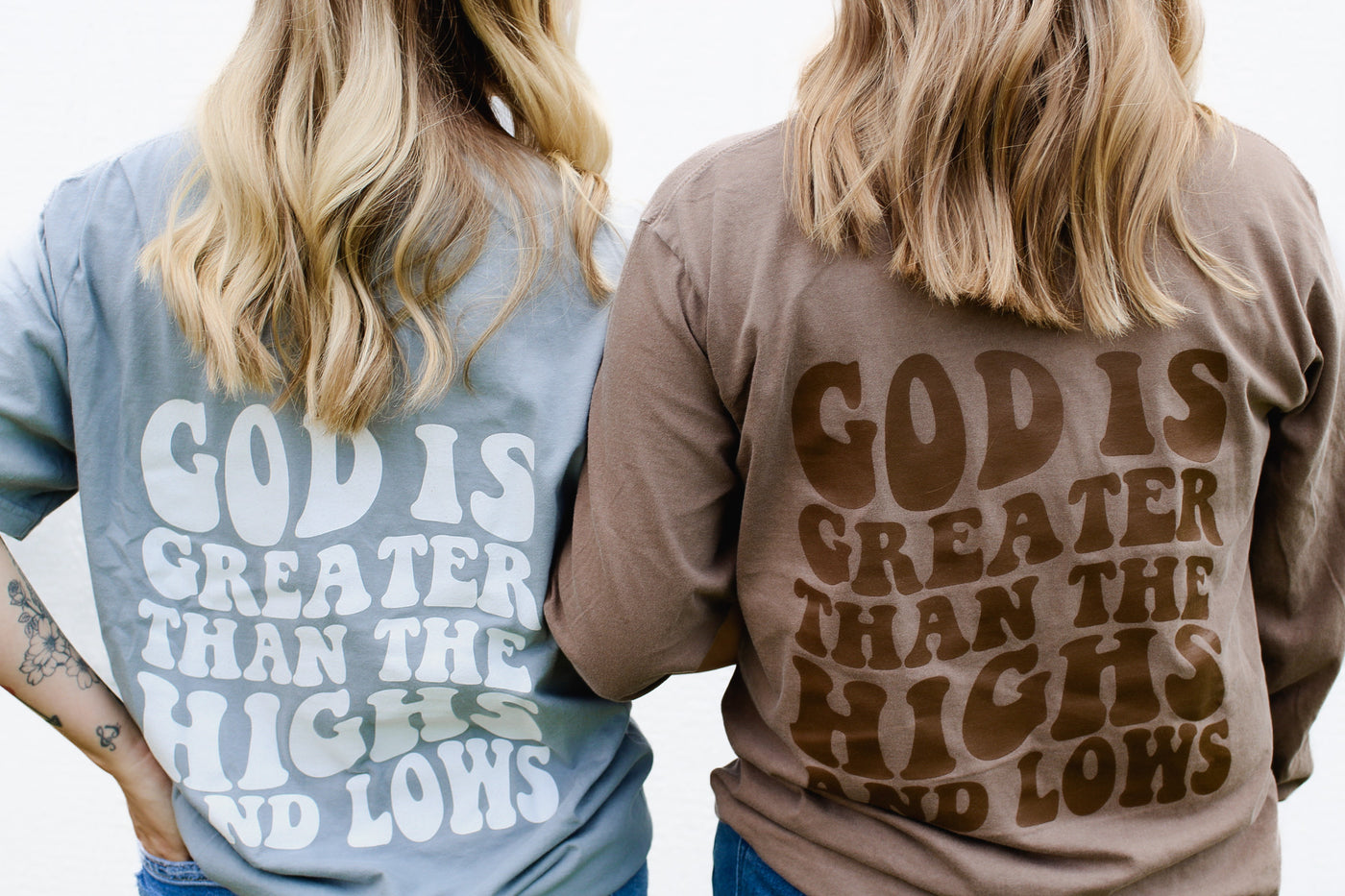 God is Greater Tee - Gray