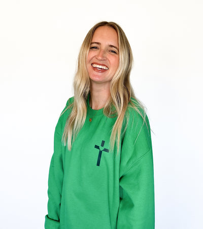 Jesus Loves You Sweatshirt Green